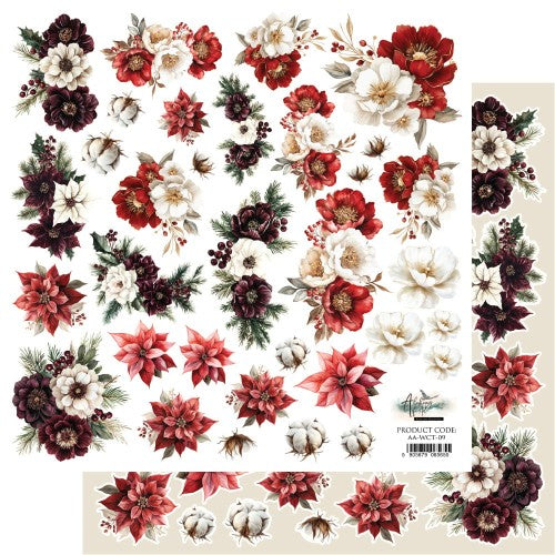 AlchemyOfArt - Wonderful Christmas Time - blomster 12x12"