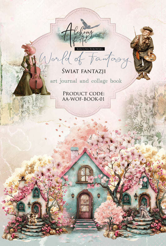 AlchemyOfArt - World Of Fantasy - kreativ collage bok