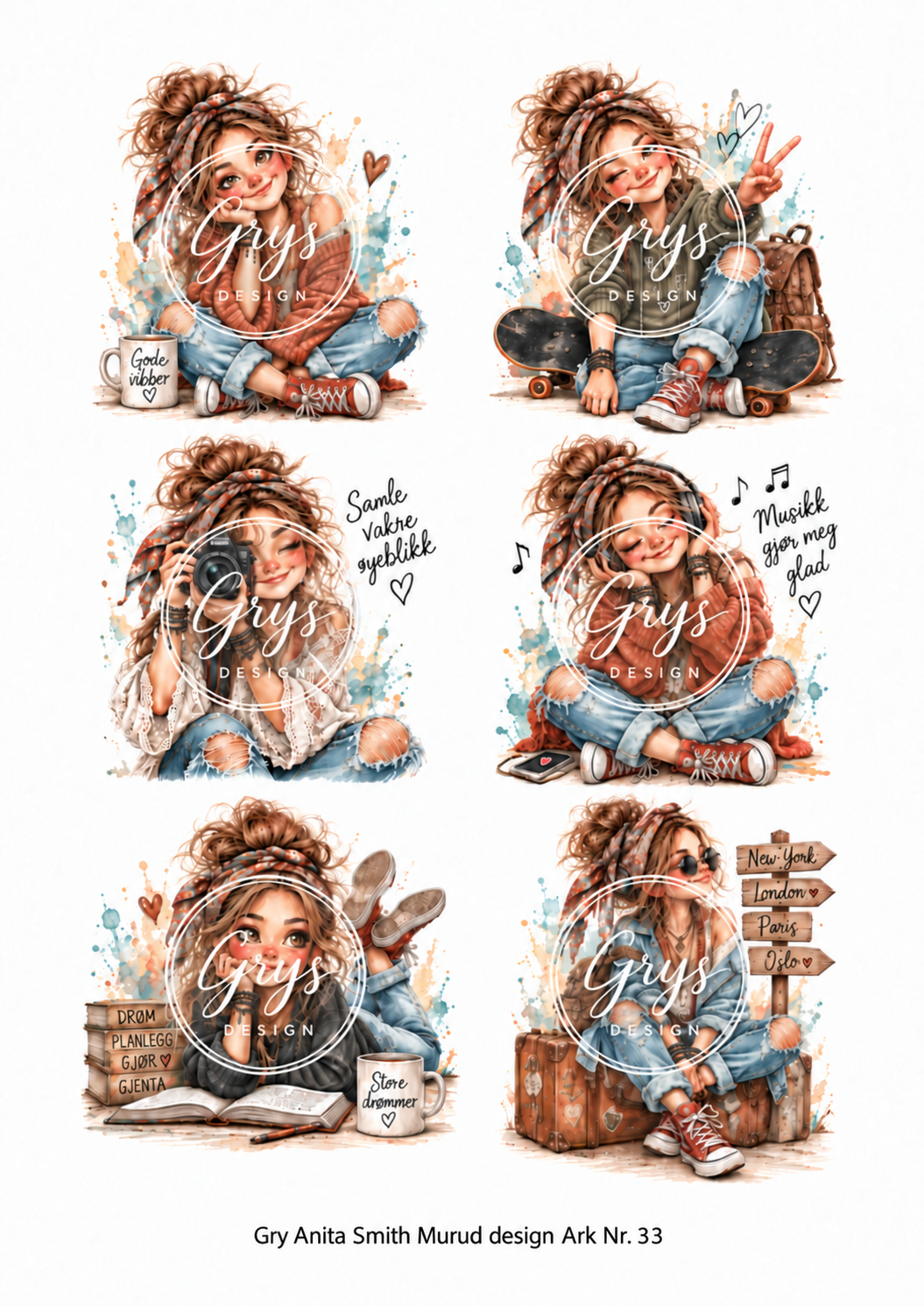 Gry Anita Smith Murud design -  ark nr 33