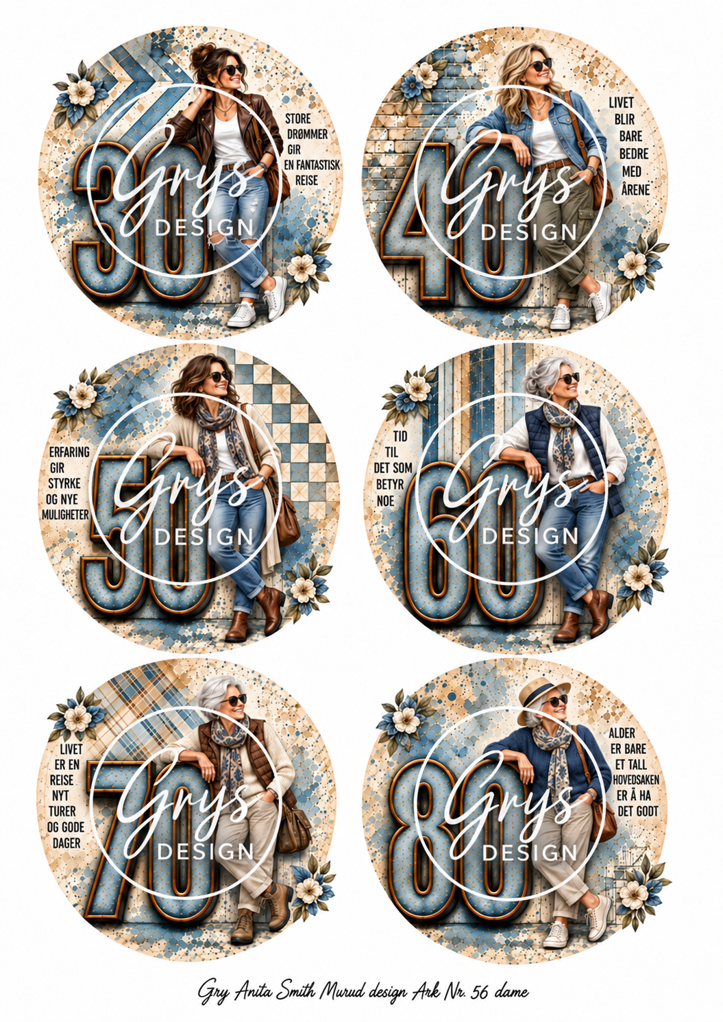 Gry Anita Smith Murud design - Dame ark nr 56