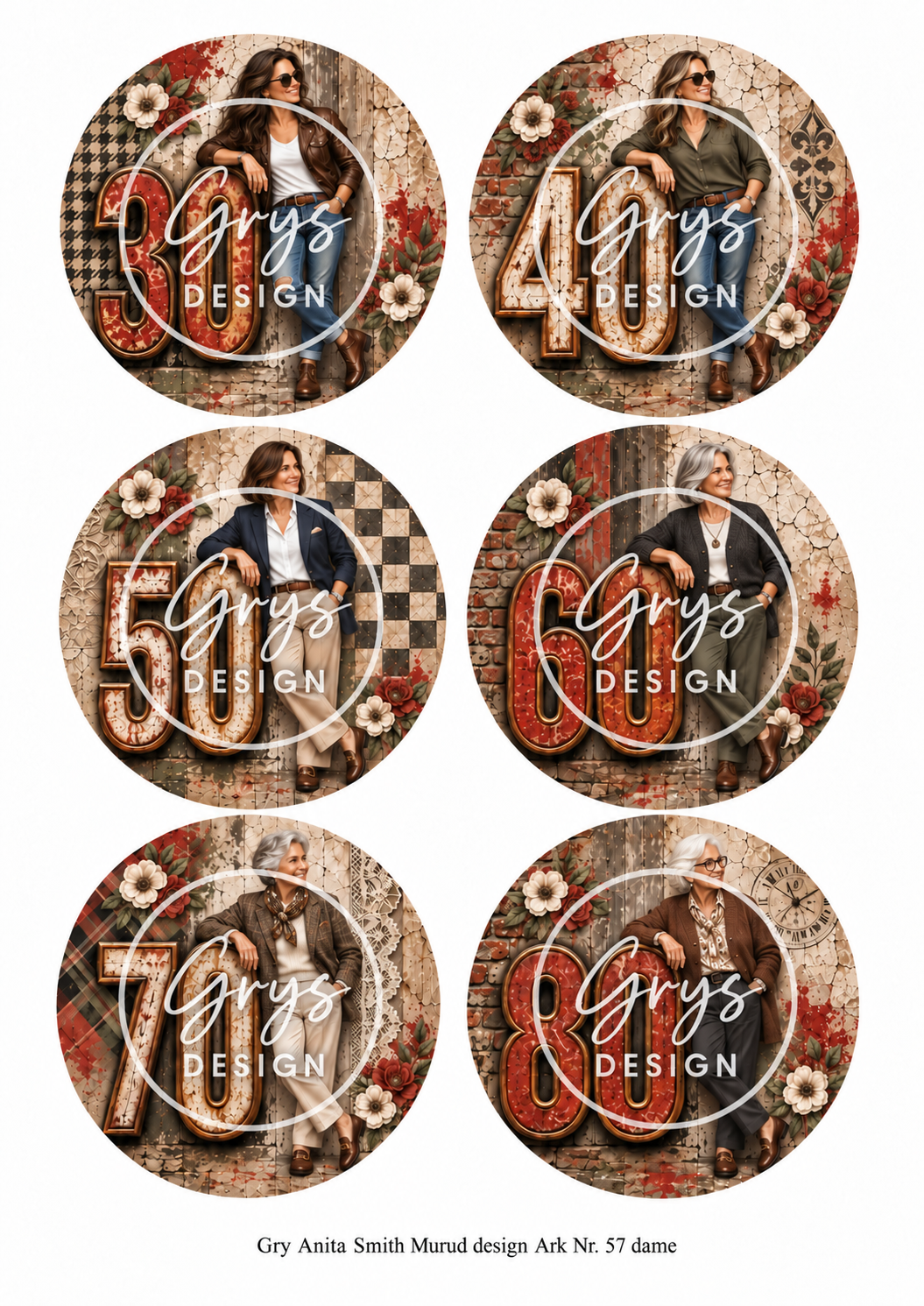 Gry Anita Smith Murud design - Dame ark nr 57