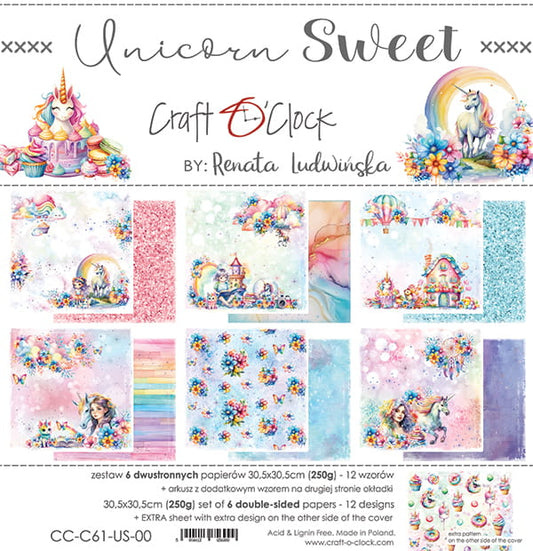 Craft o`clock - Unicorn Sweet - 12x12 inch