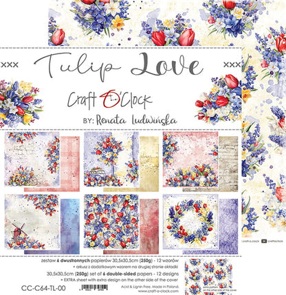 Craft o`clock - Tulip Love - 12x12inch