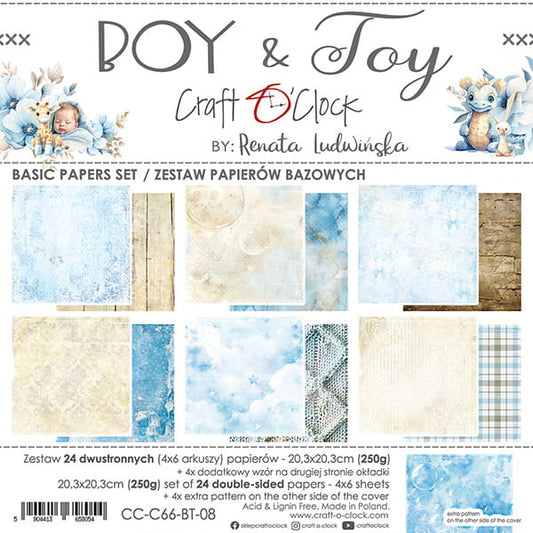 Craft o`clock Boy & Toy - 8x8" basic