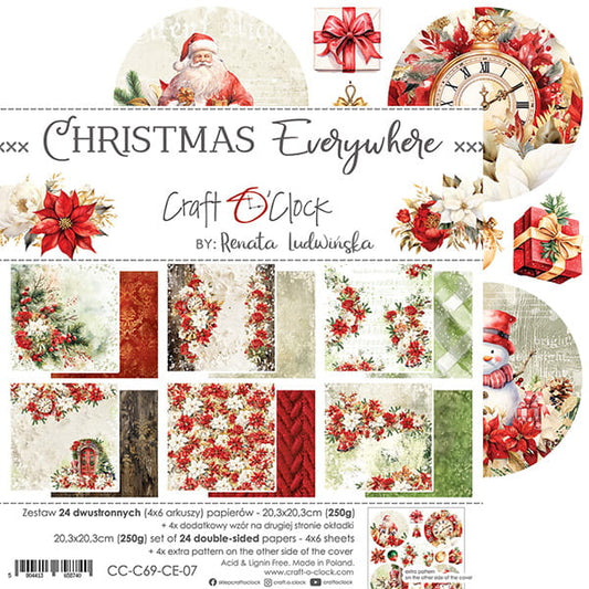 Craft o`clock - Christmas Everywhere 8x8"