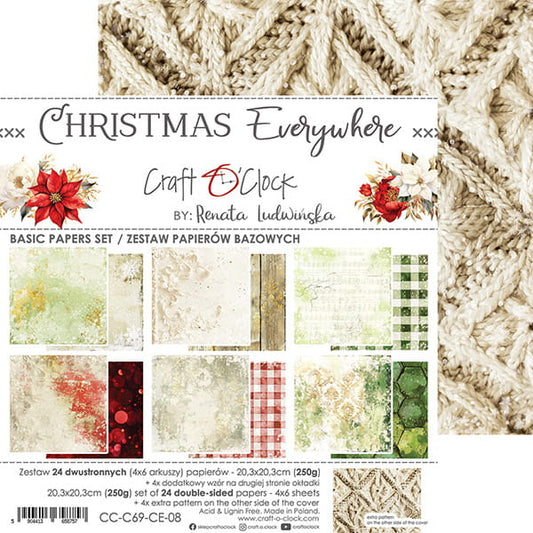 Craft o`clock - Christmas Everywhere 8x8" basic