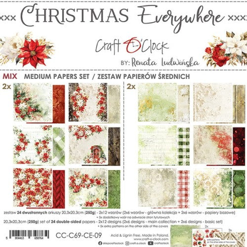 Craft o`clock - Christmas Everywhere 8x8" mix