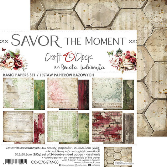 Craft o`clock - Savor the moments 8x8" basic