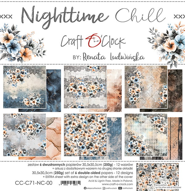 Craft o`clock - Nighttime Chill 12x12"