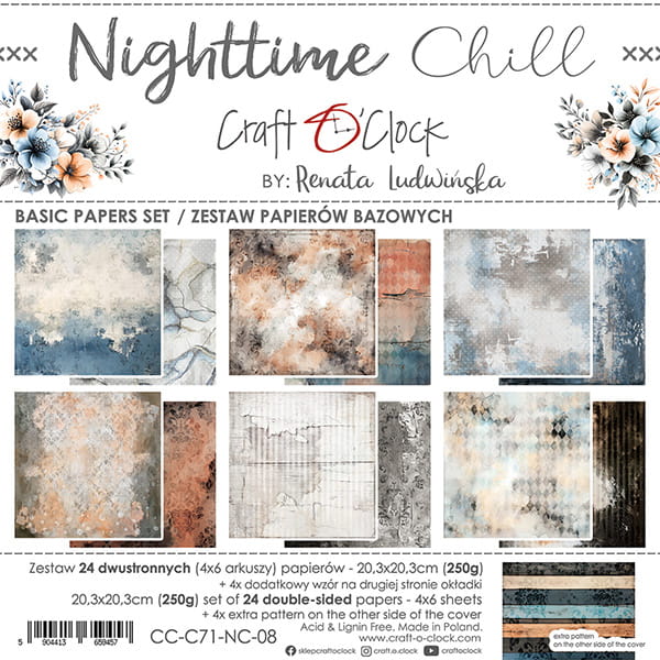 Craft o`clock - Nighttime Chill 8x8" basic