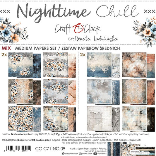 Craft o `clock - Nighttime Chill 8x8" - mix