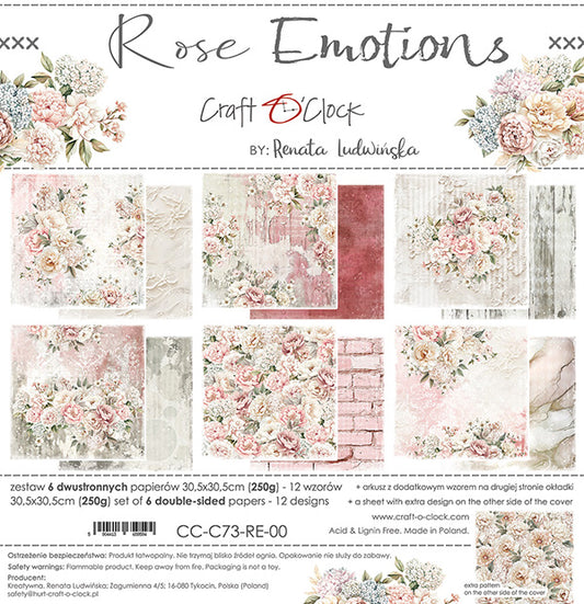 Craft o`clock - Rose Emotion 12x12"