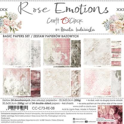 Craft o `clock - Rose Emotion 8x8" - mix