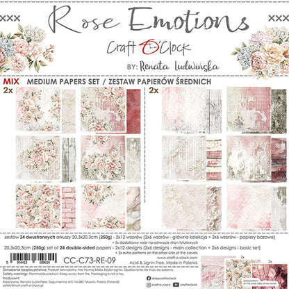 Craft o `clock - Rose Emotion 8x8" - mix