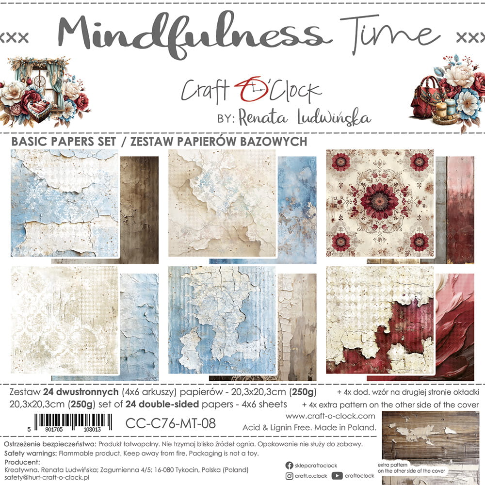 Craft o`clock - Mindfulness Time 8x8" basic