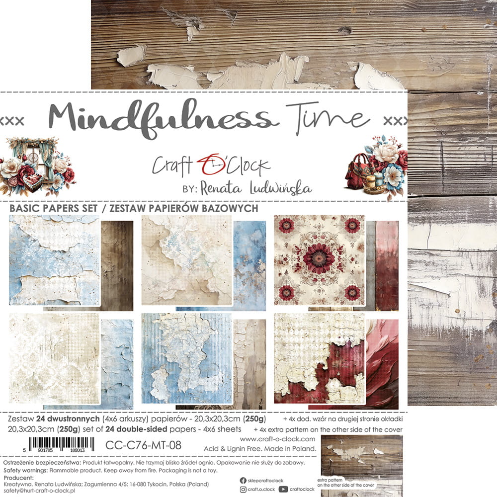 Craft o`clock - Mindfulness Time 8x8" basic