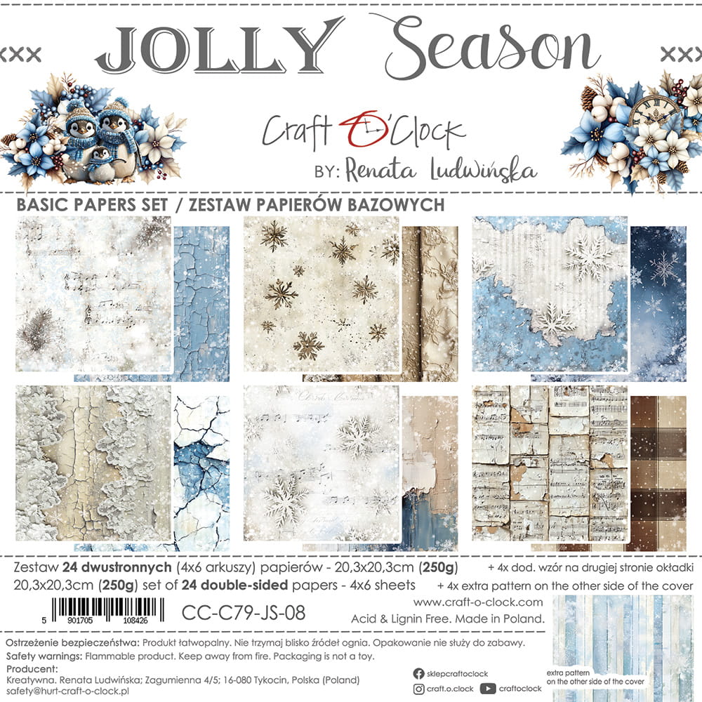 Craft o`clock - Jolly Season 8x8" basic