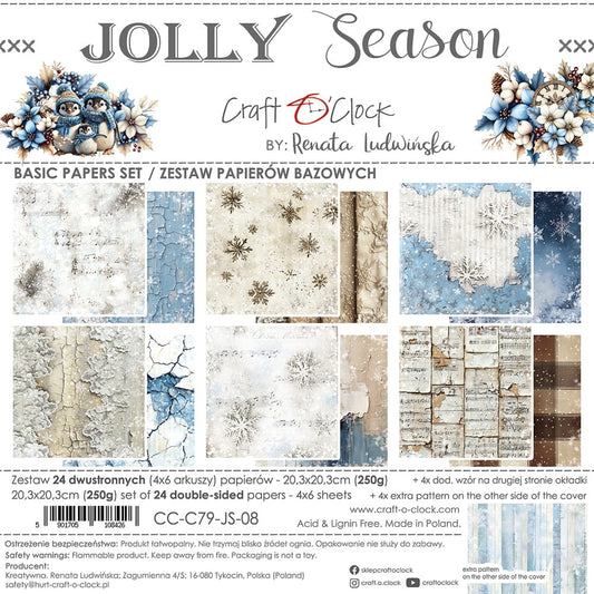 Craft o`clock - Jolly Season 8x8" basic