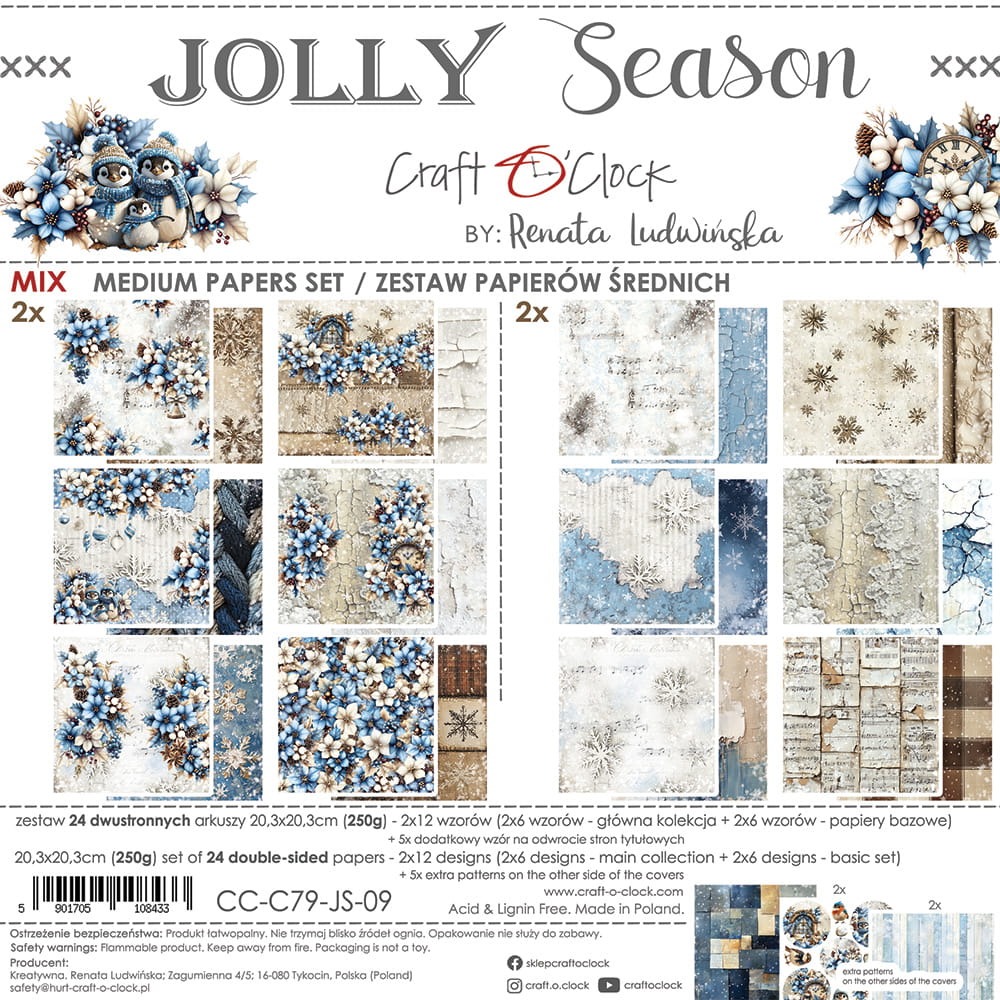 Craft o`clock - Jolly Season 8x8" mix
