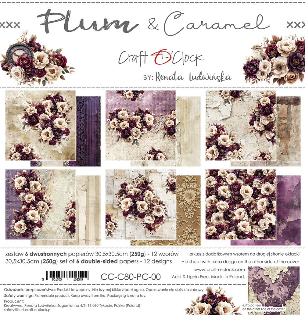 Craft o `clock - Plum & Caramel 12x12"