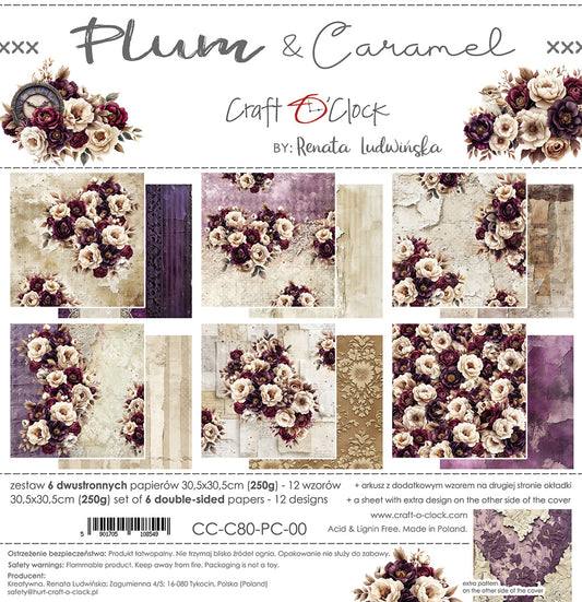 Craft o `clock - Plum & Caramel 8x8"