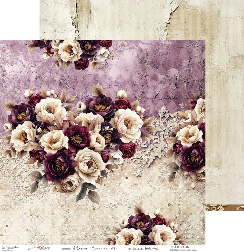 Craft o `clock - Plum & Caramel 12x12"