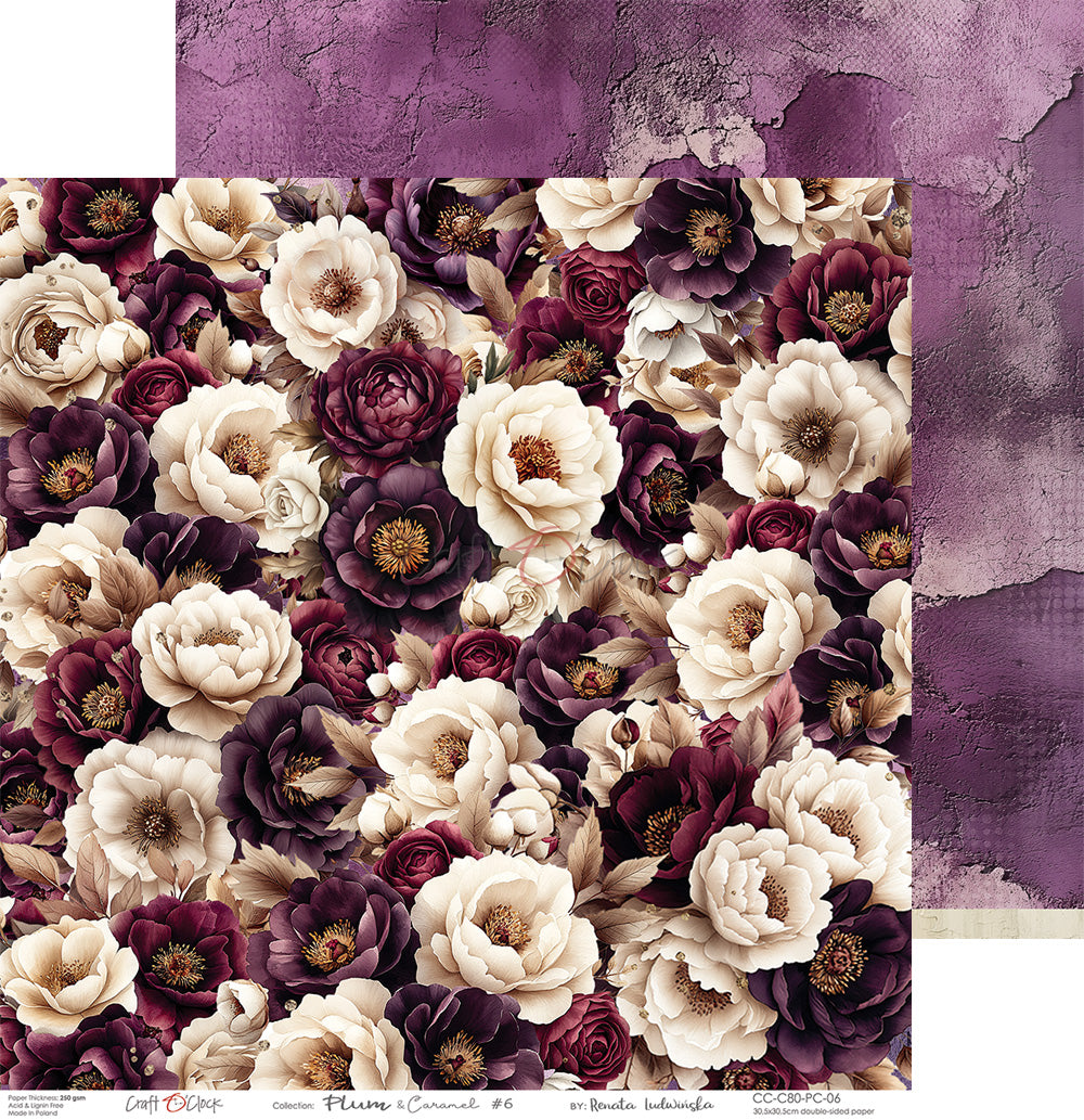 Craft o `clock - Plum & Caramel 12x12"