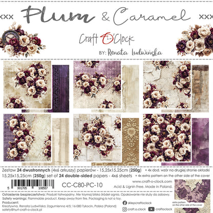 Craft o`clock - Plum & Caramel  6x6"