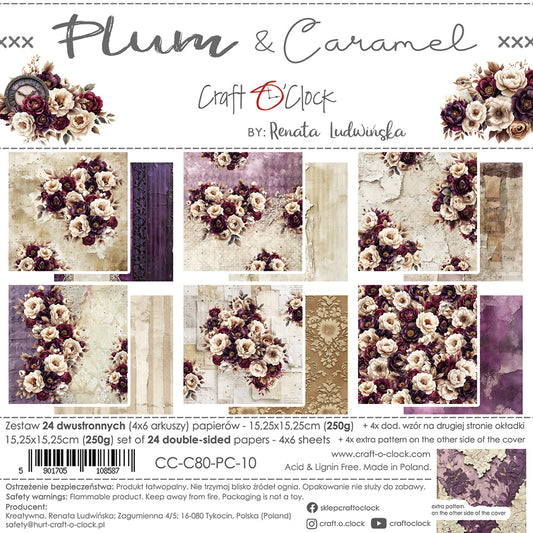 Craft o`clock - Plum & Caramel  6x6"
