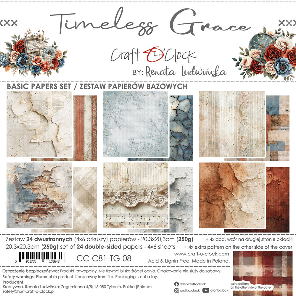 Craft o`clock - Timeless Grace 8x8" basic