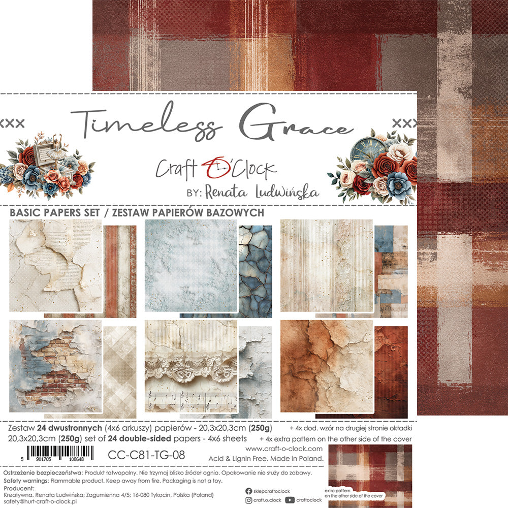 Craft o`clock - Timeless Grace 8x8" basic