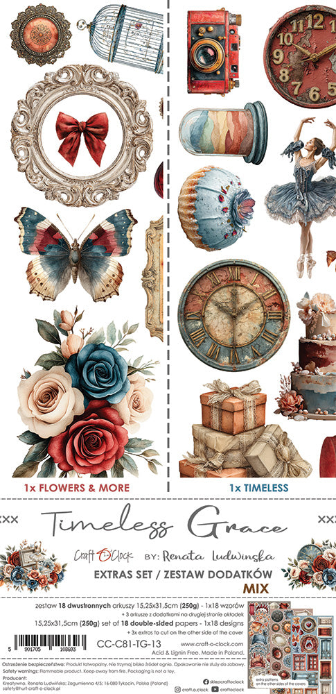 Craft o`clock - Timeless Grace - klippeblokk mix