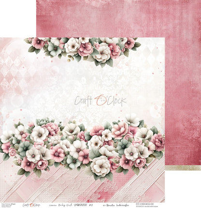 Craft o`clock - Baby Girl Universe 8x8"