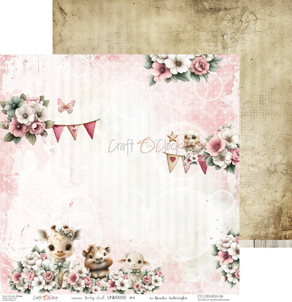 Craft o`clock - Baby Girl Universe 8x8"