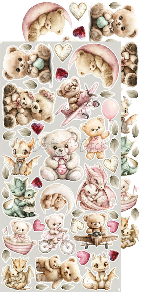Craft o`clock - Baby Girl Universe - klippeblokk mix