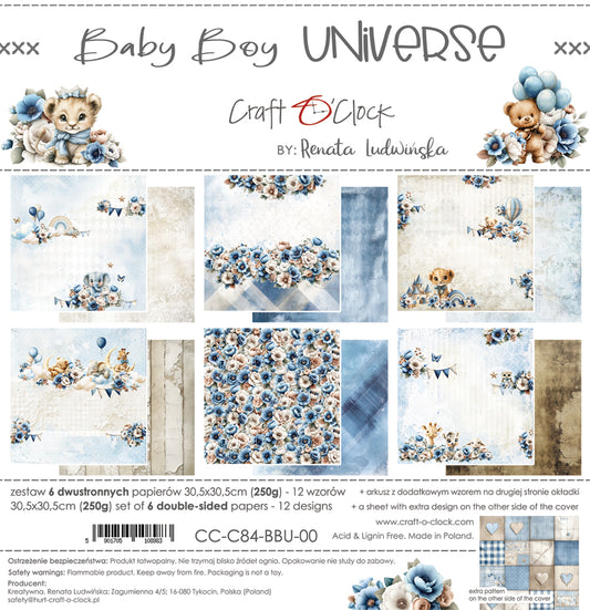Craft o`clock - Baby Boy Universe 12x12"