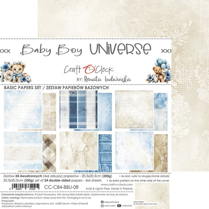 Craft o`clock - Baby Boy Universe 8x8" basic