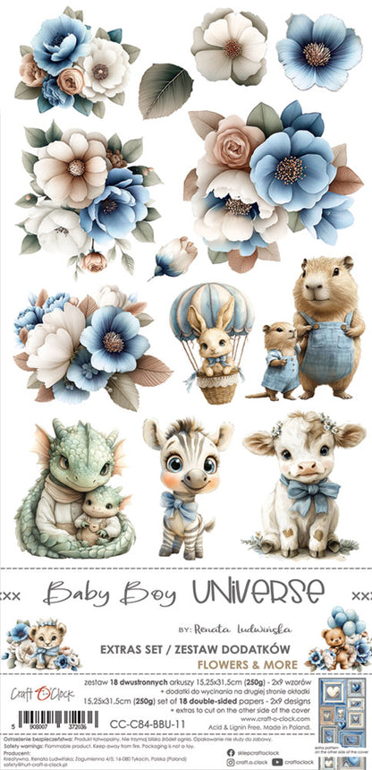 Craft 0`clock - Baby Boy Universe - flowers & more