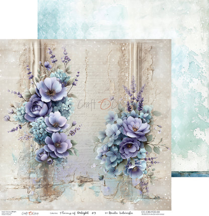 Craft o`clock - Flowers of delight 8x8" mix