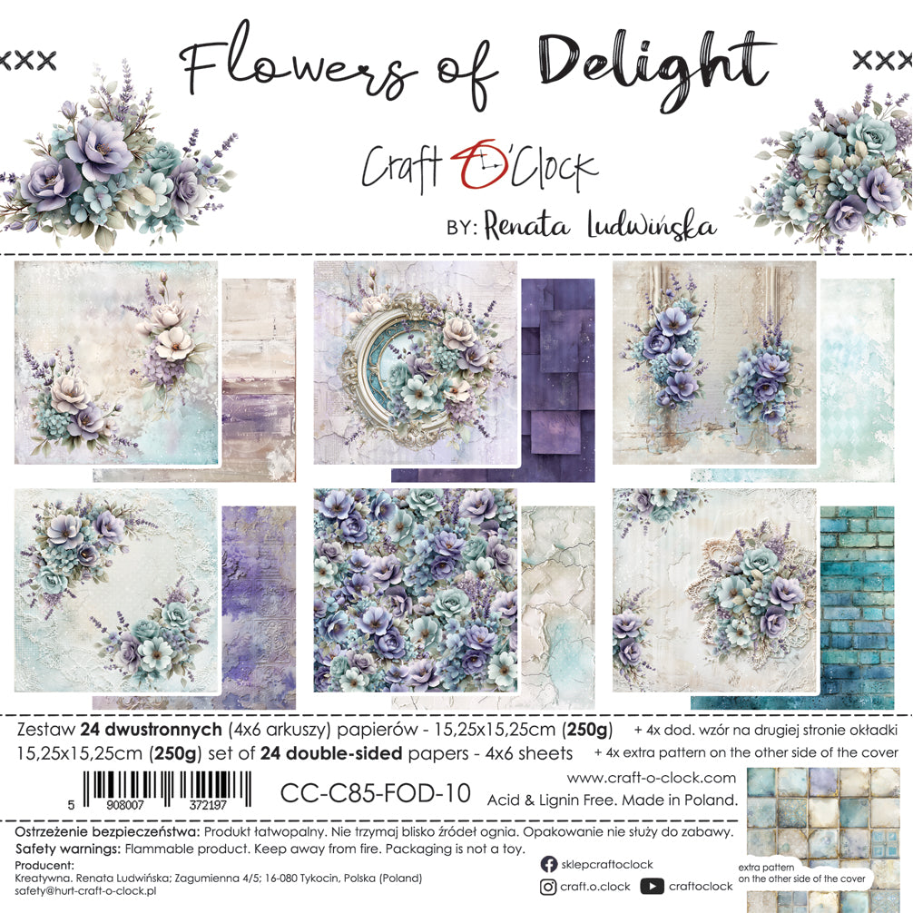 Craft o`clock - Flowers of delight 6x6"