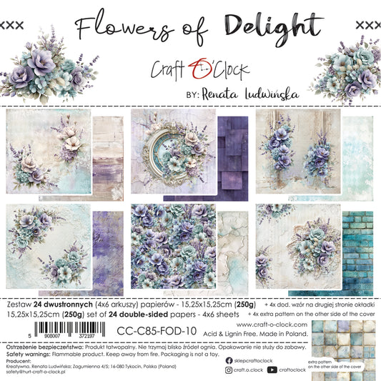 Craft o`clock - Flowers of delight 6x6"
