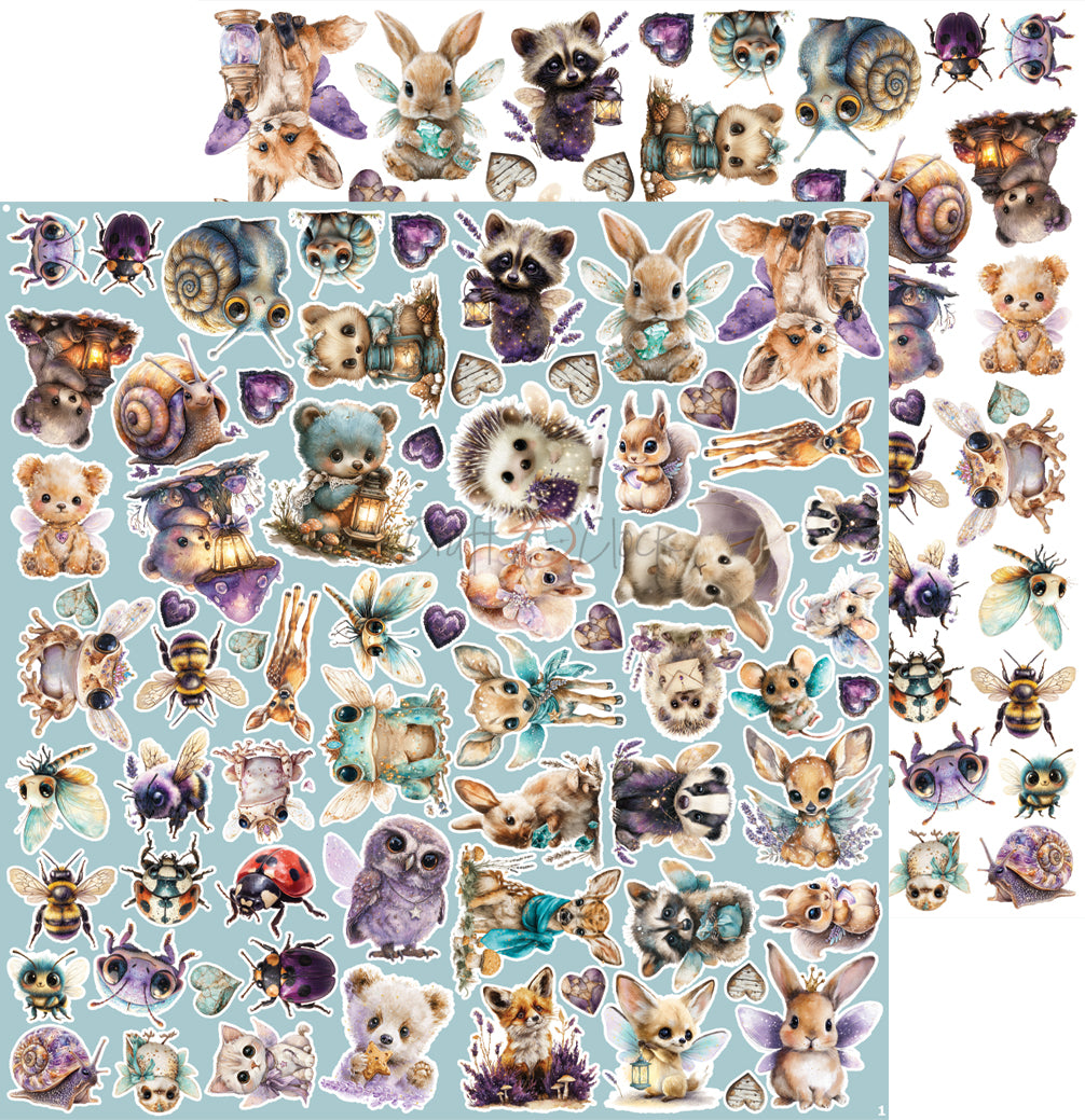 Craft o`clock - Flowers of Delight - klippeblokk 12x12"-  mix
