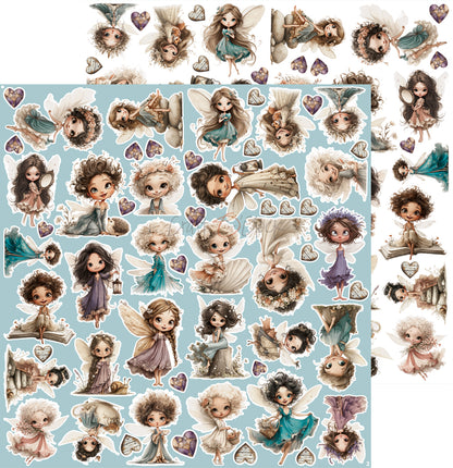 Craft o`clock - Flowers of Delight - klippeblokk 12x12"-  mix