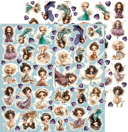 Craft o`clock - Flowers of Delight - klippeblokk 12x12"-  mix