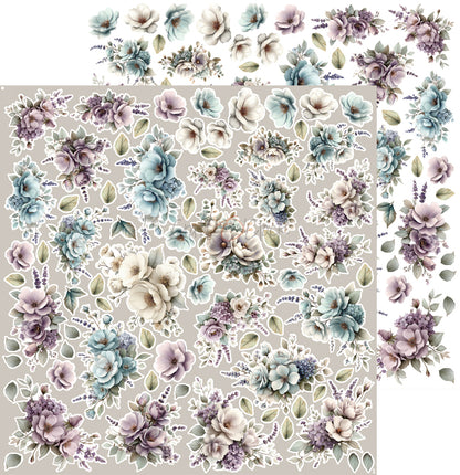 Craft o`clock - Flowers of Delight - klippeblokk 12x12"-  flowers