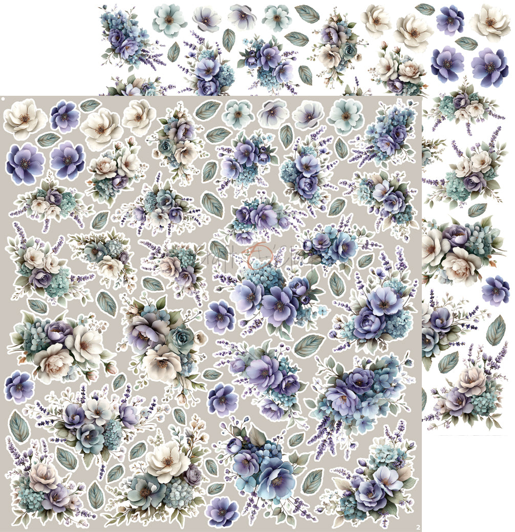 Craft o`clock - Flowers of Delight - klippeblokk 12x12"-  flowers