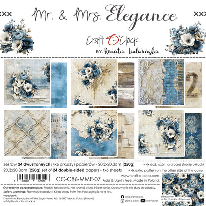 Craft o`clock -Mr. & Mrs Elegance 8x8" mix