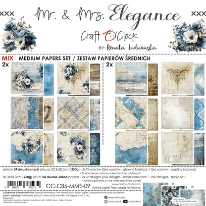 Craft o`clock -Mr. & Mrs Elegance 8x8" mix