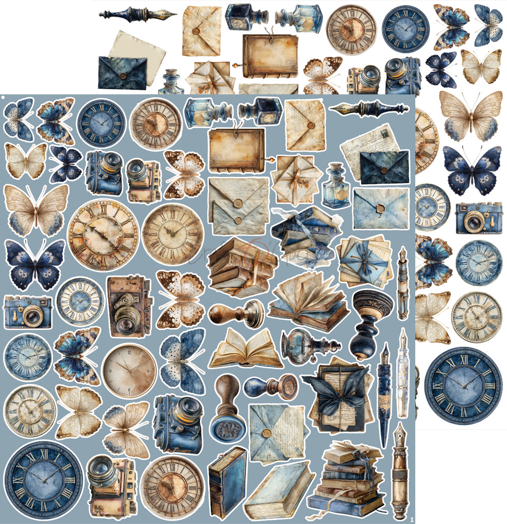 Craft o`clock - Mr & Mrs Elegance - klippeblokk 12x12"-  Elegance