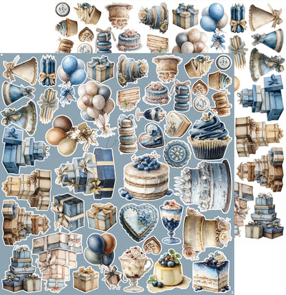 Craft o`clock - Mr & Mrs Elegance - klippeblokk 12x12"-  Elegance